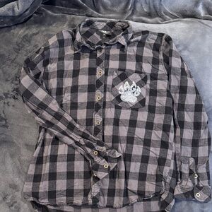 Top Gun All Stars Boxercraft Charcoal and Black Checkered Shirt